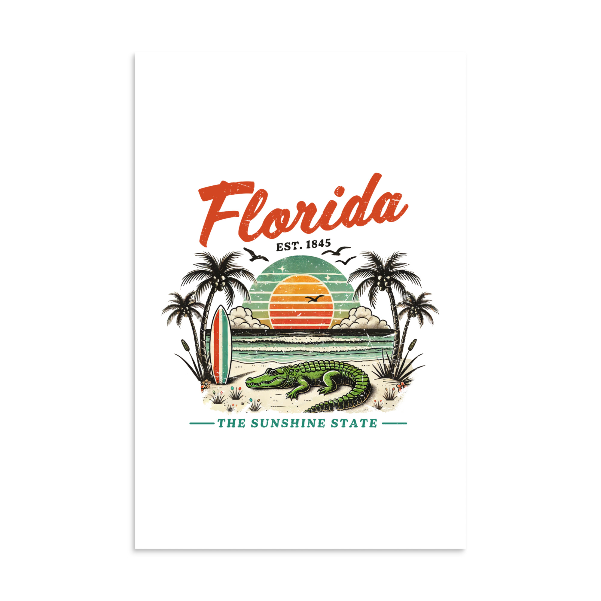 Florida Sunshine State Vintage Travel Poster - Image 2