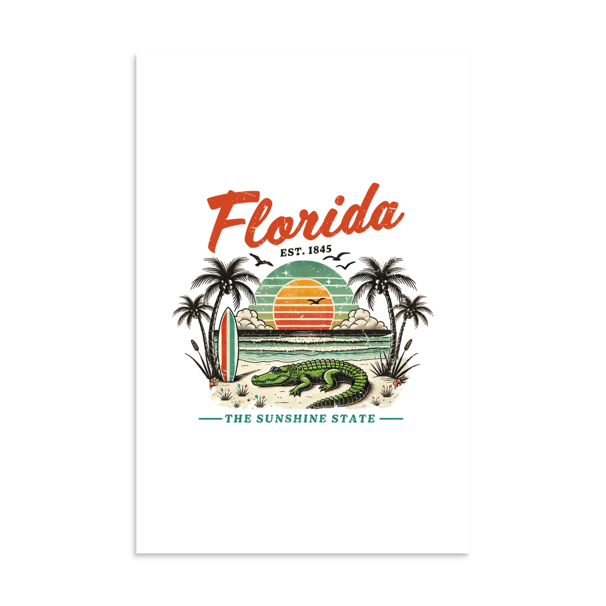 Florida Sunshine State Vintage Travel Poster - Image 4