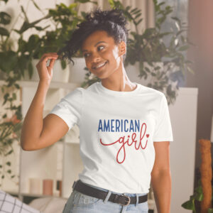 American Girl Patriotic Script T-Shirt