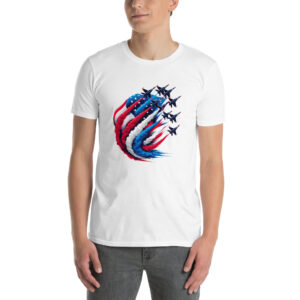 American Flag Fighter Jets Patriotic T-Shirt