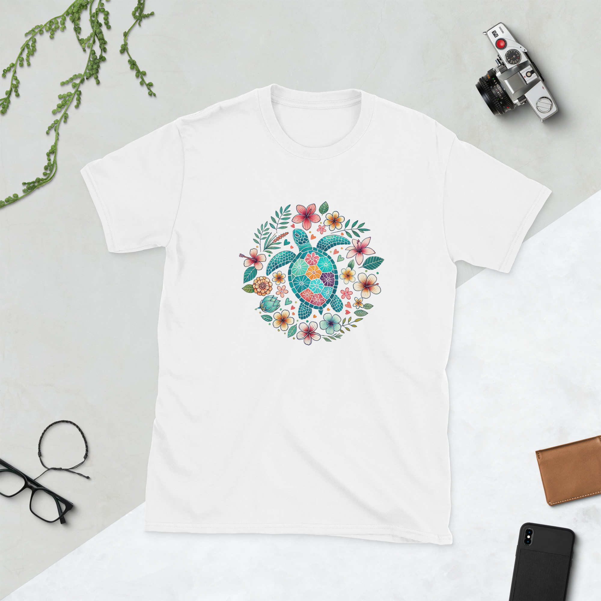 Floral Boho Sea Turtle T-Shirt