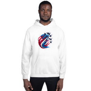 American Flag Fighter Jets Patriotic Hoodie