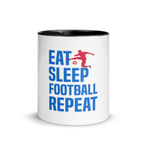 Eat Sleep Football Repeat Mug